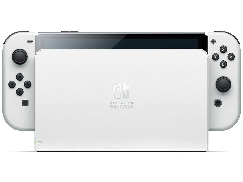 Nintendo Switch OLED 64GB Branco - 1 Par de Controles Joy-Con 7.0